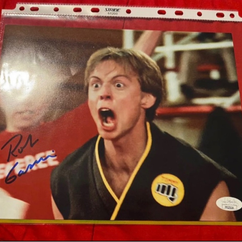 8X10 Autographed by Rob
Garrison in The Karate Kid.
JSA read